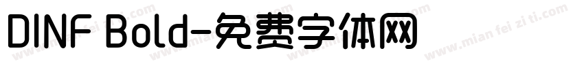 DINF Bold字体转换